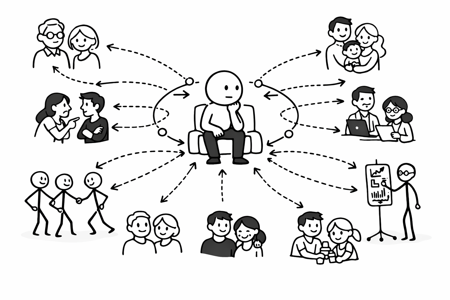 Ilustración modelo sistémico