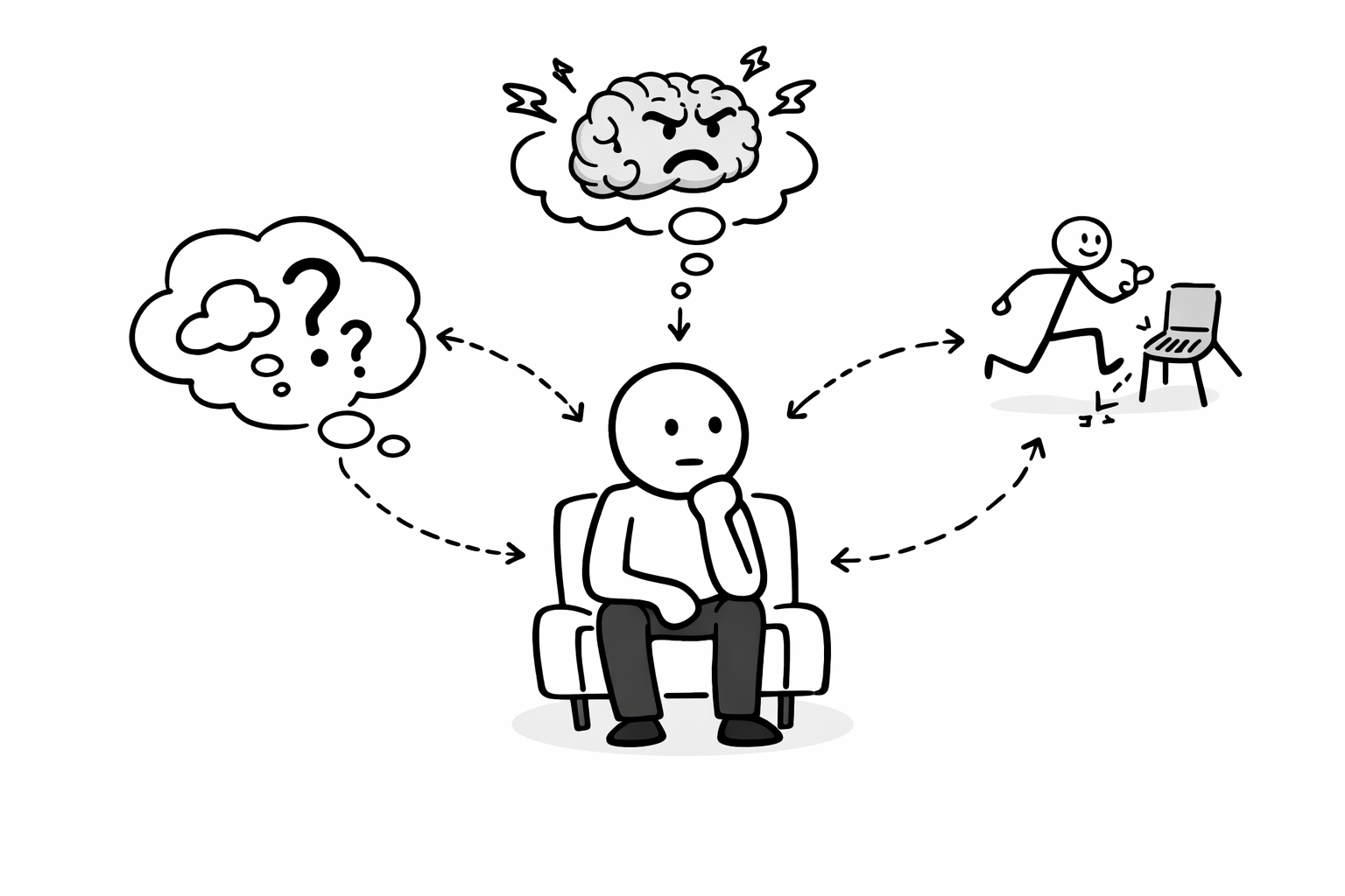 Ilustración modelo cognitivo conductual